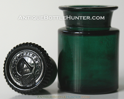 FINLEY ACKER & CO. Salts --- AntiqueBottleHunter.com